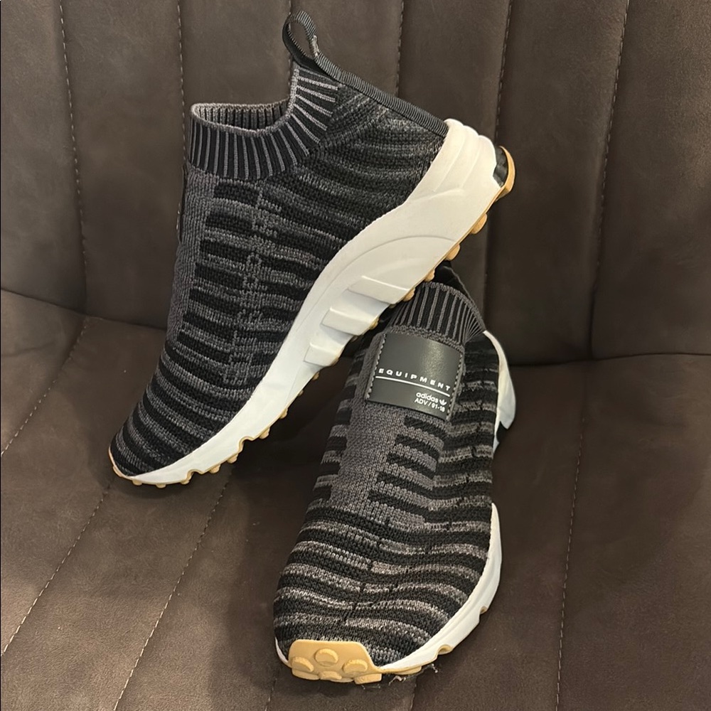 Adidas Sneakers: EQT black and grey prime knit